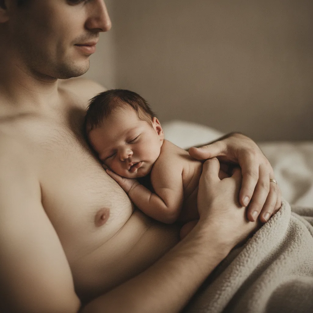papa séance photo nouveau-né